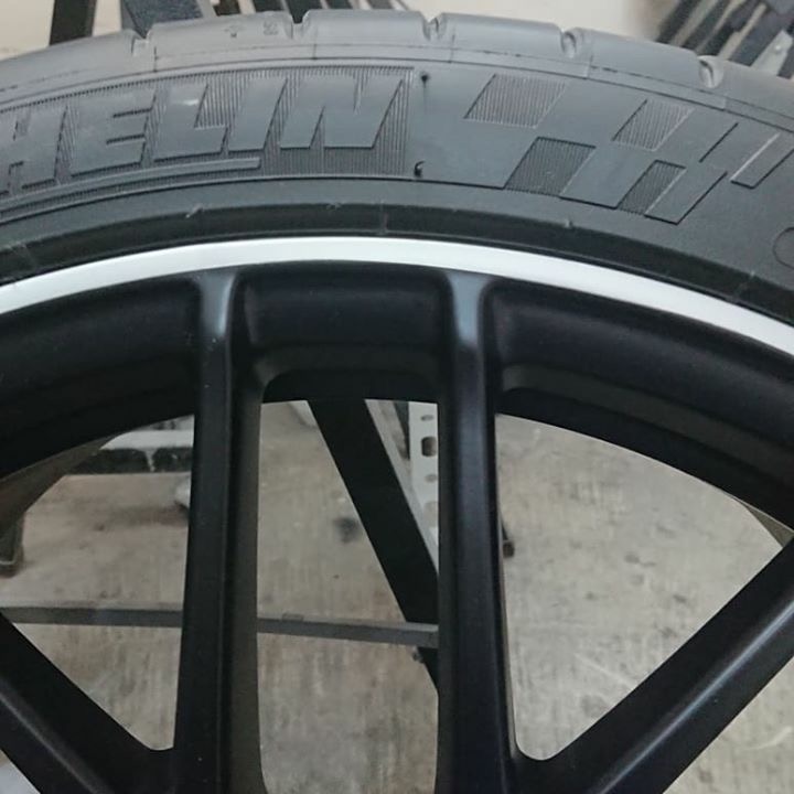 AMG　マットブラックホイール　施工後